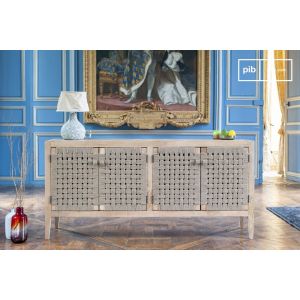 Buffet en bois et corde Annika