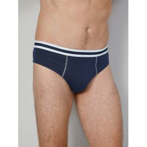 Slips par lot de 4 en coton issu d'une agriculture biologique G Gregory 2x gris, 2x bleu marine