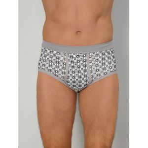 Lot de 3 slips en maille fines côtes agréable à porter G Gregory 3x blanc/Anthracite/Gris