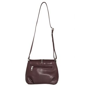 Sac à bandoulière à glissière fantaisie Julietta Bordeaux