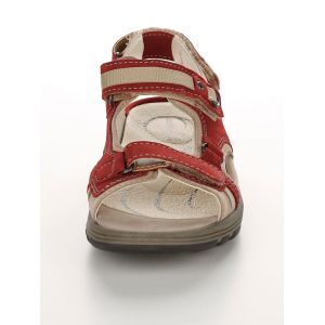 Sandales à brides auto-agrippantes réglables Waldläufer Rouge