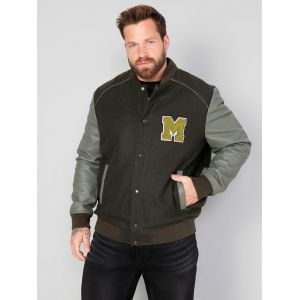 Veste au look universitaire tendance Mustang Vert foncé