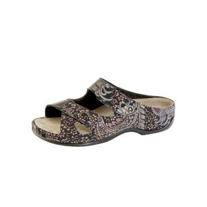 Mules Brides auto-agrippantes r&eacute;glables Berkemann Noir