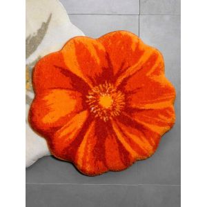 Tapis WC avec d&eacute;coupe Fleur Grund Orange