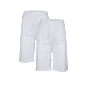 Lot de 2 jupons-culottes à finition antistatique Südtrikot Blanc