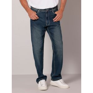 Jean 5 poches &agrave; coutures contrastantes Roger Kent Bleu