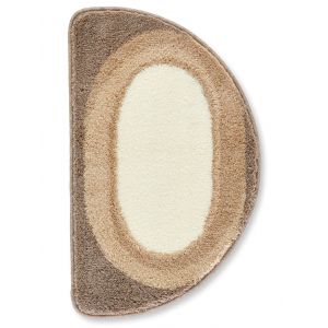 Tapis de douche demi-lune Mera Grund Beige/Marron