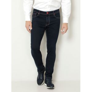 Jean aux d&eacute;tails contrastants tendance Roger Kent Bleu fonc&eacute;