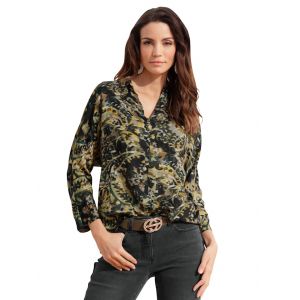 Blouse imprimée AMY VERMONT Vert/Multicolore