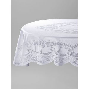 Nappe ovale Sofia Webschatz Blanc