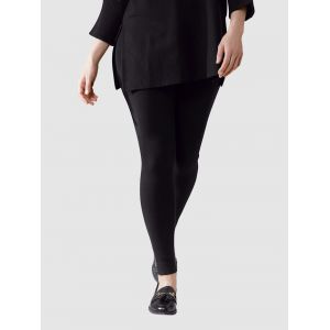 Legging en maille fine Delmod pure Noir