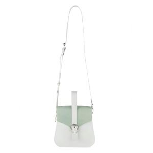 Sac à bandoulière à boucle décorative Vamos Blanc