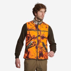 Gilet chasse r&eacute;versible Treemetic/Treemetic fluo 100