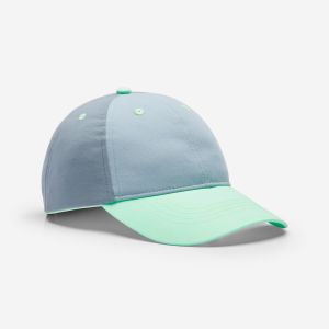 Casquette enfant respirante r&eacute;glable mixte, Bleu et vert