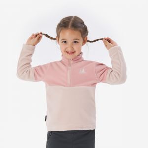Polaire de randonn&eacute;e enfant 2-6 ans, MH500 demi zip violet