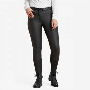 Pantalon chaud &eacute;quitation kipwarm imperm&eacute;able femme - 500 noir