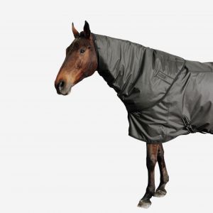 Couvre cou &eacute;quitation imperm&eacute;able cheval - allweather 200 grammes noir