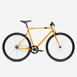 VELO VILLE SINGLE SPEED 500 JAUNE. - ELOPS