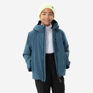 Veste de ski chaude et imperm&eacute;able enfant 6-14 ans, SKI500 bleu