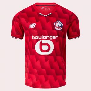 MAILLOT DE FOOTBALL SUPPORTER LILLE LOSC ENFANT DOMICILE 2025 2026 ROUGE