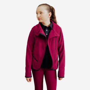 Polaire &eacute;quitation Enfant - 100 violet cerise