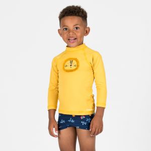 Boxer de bain Bébé / Enfant - Titou Palm bleu marine - NABAIJI
