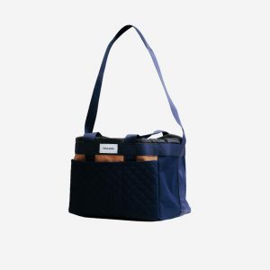 Sac de pansage &eacute;quitation 25L - 500 Marron et Bleu