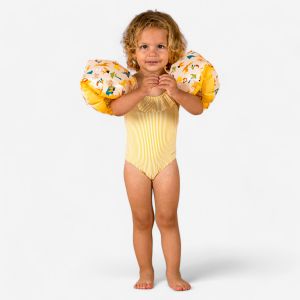 Maillot de bain b&eacute;b&eacute; fille une pi&egrave;ce imprim&eacute; avec des volants - DECATHLON