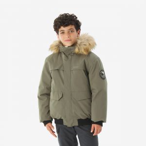 Blouson chaud et imperméable enfant 7-15 ans, NH500 vert - QUECHUA