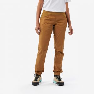 Pantalon d'escalade confortable femme, Vertika Marron - SIMOND