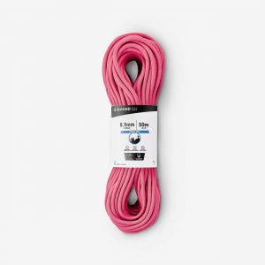 CORDE DRY TRIPLE NORME D'ESCALADE ET D'ALPINISME 8.9 mm x 50 m - EDGE DRY ROSE