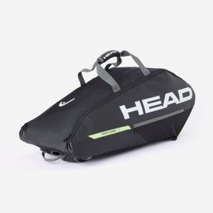 Sac de tennis - Head super combi 9r noir jaune