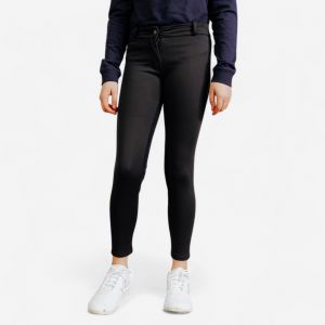 Pantalon &eacute;quitation fond de peau chaud Enfant - 180 noir