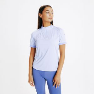 Polo équitation manches courtes Femme - Héritage Lavande - FOUGANZA