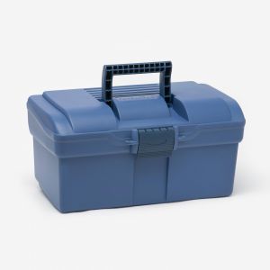 Mallette de pansage équitation 300 bleu/bleu nuit - FOUGANZA