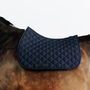 Tapis de selle &eacute;quitation cheval - 100 marine