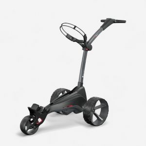 Chariot golf &eacute;lectrique, Motocaddy M1 DHC + porte parapluie + porte carte