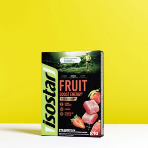 P&acirc;te de fruits ENERGY FRUIT BOOST fraise 10x10g - ISOSTAR