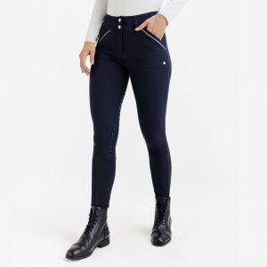 Seconde vie - Pantalon &eacute;quitation Fullgrip ultral&eacute;ger Femme - &eacute;t&eacute; - Bleu