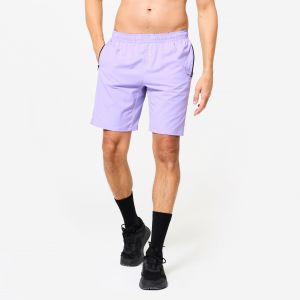 Short de fitness avec poches homme, violet lavande