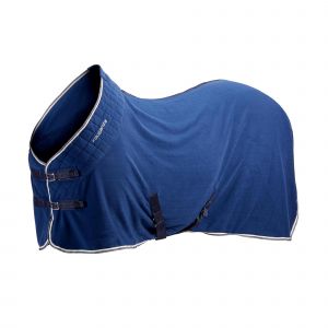 Chemise d'écurie équitation cheval et poney - Polaire 500 bleu - FOUGANZA