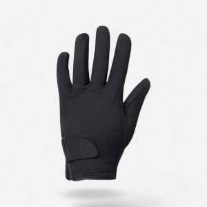 Gants équitation enfant BASIC noir - FOUGANZA