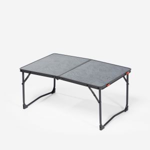 Table de camping basse pliante, 2 &agrave; 4 personnes, gris