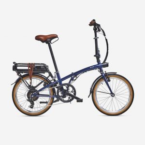 V&eacute;lo pliant &eacute;lectrique e fold 500 bleu