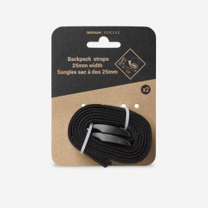 Lot de 2 sangles de serrage 25mm x 1m pour sac &agrave; dos de trekking