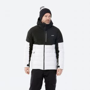 Veste de ski et snowboard chaude homme 100 - blanc / noir - WEDZE