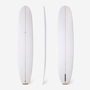 Planche de longboard surf 9'4, 900 Noserider clear blanc