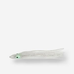 Leurre Octopus 6cm blanc paillette x5 pêche en mer - FLASHMER