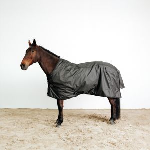 Couverture &eacute;quitation imperm&eacute;able 1200D Cheval et Poney - Allweather Combo noir