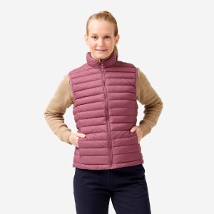 Doudoune de golf sans manches Femme, MW500 violet grisé - INESIS